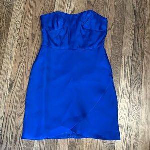 Blue strapless party dress size 4
